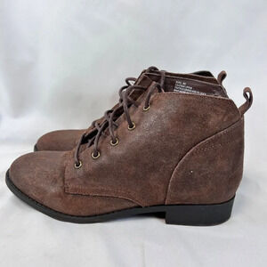 Steve Madden Rool Size 8 Brown Boots Lace Up Casual